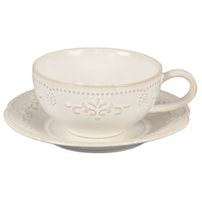 Блюдце 13,7 см, айвори LAC-TES-137