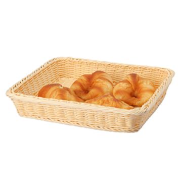 Корзина для хлеба и выкладки 35,5*32,5 см h6,5 см плетеная ротанг бежевая SUNNEX