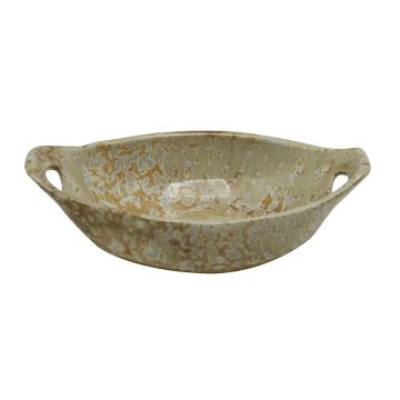 Блюдо овальное 16*10,5 см h4 см 140 мл Pearl Sea Stone с ручками Frutti di Mare P.L. [4]