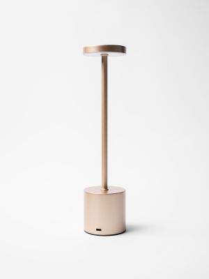 Лампа настольная d=8 см. h=34 см. 3 цвета, сенсорная регулировка яркости, алюм., розовое золото LED METAL MGline /1/20/ АКЦИЯ АКЦИЯ