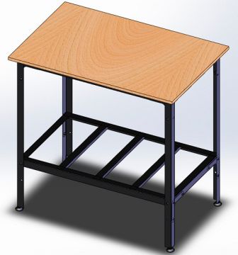 Стол кондитерский СКР 1500х800х870 э