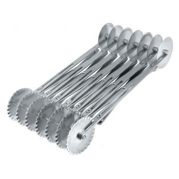 Нож роликовый для теста двухсторонний, раздвижной, 14 лезвий, 70 см, нержавейка, P.L. Pr