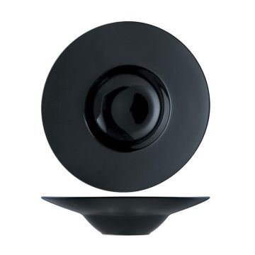 Тарелка глубокая 350 мл d 30 см (15,5 см) Black фарфор P.L. Proff Cuisine [1]