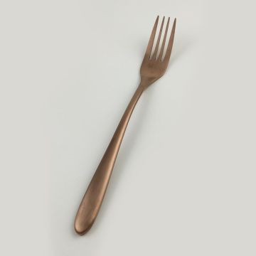 Вилка столовая 21,5 см матовая цвет светлая медь PVD Alessi-Copper P.L. [12]