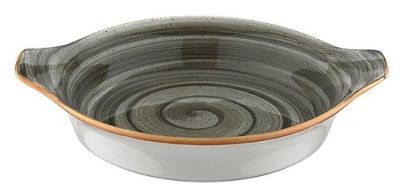 Блюдо для подачи 210*170 мм. овальное с ушками Спейс, форма Оптива Bonna /1/12/816/ АКЦИЯ