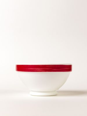 Салатник d=132 мм. 510 мл. h=74 мм. вишневый край штабелир. Браш /1/6/36/