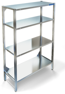 СТЕЛЛАЖ СТР-134/806 нержавейка,сплошной