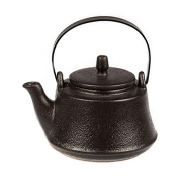 Чайник 600 мл d 14 см h8,5 см с ситом Smooth Black Raw Stellar P.L. Proff Cuisine [1]