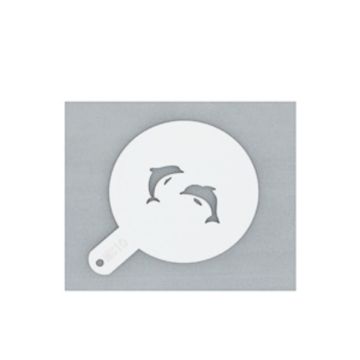 Трафарет декоратор d11 см "Дельфины" пластик P.L. Proff Cuisine