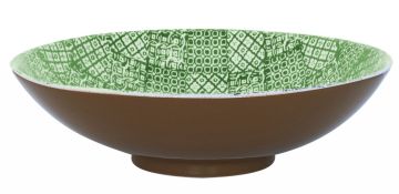 Салатник  40 см  Minerva зеленый, керамика