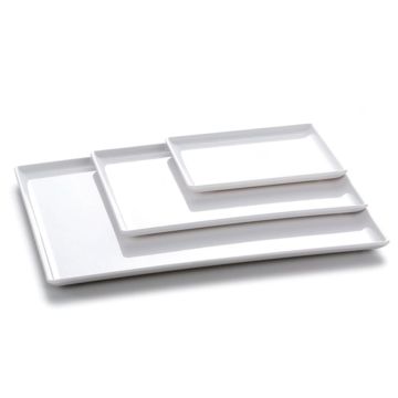 Блюдо 26,5*16,3*1,7 см прямоуг. с бортом White пластик меламин P.L. Proff Cuisine