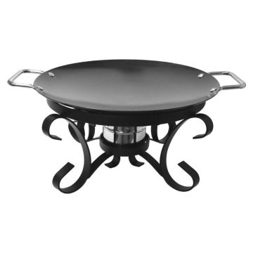 Сковорода для подачи саджа 35 см 2 ручки + подставка сталь P.L. Proff Cuisine