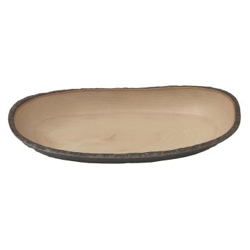 Блюдо 43*24*7,5 см овальное Timber Brown пластик меламин P.L. Proff Cuisine