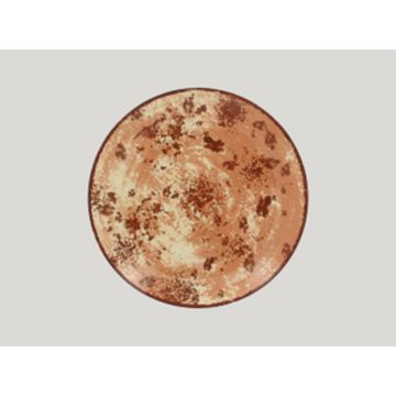 Тарелка RAK Porcelain Peppery Coupe круглая глубокая 1,2 л, d 26 см, красный цвет