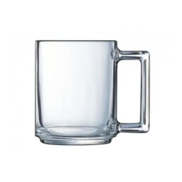 Кружка 250 мл прозрачная "Фитнес" стекло Tempered Glass d 7,2 см h9 см Arcoroc [12]