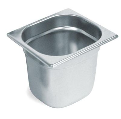 Гастроемкость 1/6 h=200 мм. 176*162 мм. 3,2 л. нерж. MGsteel /1/6/36/