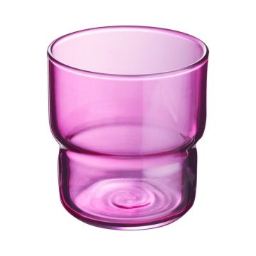 Стакан Олд Фэшн 220 мл "Лог Браш" вишневый Tempered Glass d 7,3 см h7,9 см Arcoroc [6]