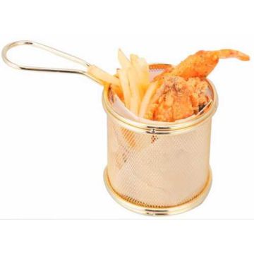 Корзинка для подачи 9*9*9 см, "Gold" нерж., P.L. Proff Cuisine