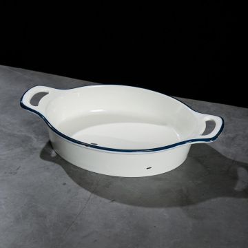 Блюдо овальное 33*20,8 см h5,9 см 1600 мл с ручками Bakery Fusion P.L. Proff Cuisine [1]