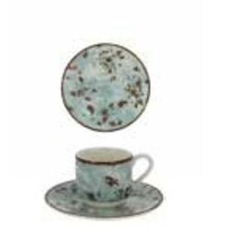 Блюдце RAK Porcelain Peppery для чашки 13 см, h 1,7 см, голубой цвет