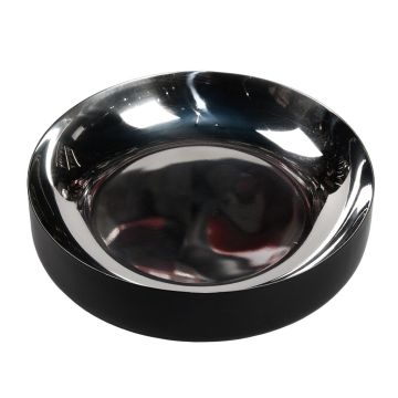 Блюдо круглое d 36 см для подачи низ черный /верх глянец нерж. P.L. Proff Cuisine