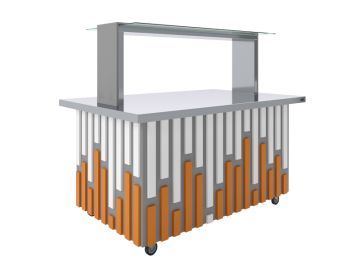 Салат-бар нейтральный Luxstahl СБН-1500 Premium