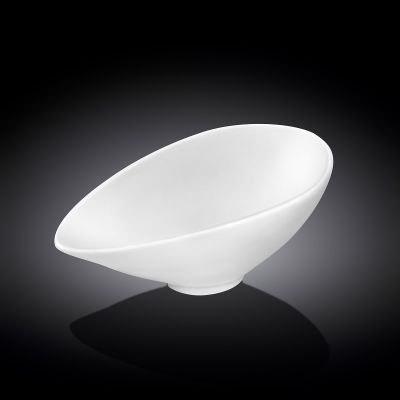 Салатник овальный 120*80 мм. 75 мл. h=50 мм. скошенный край Wilmax /1/6/96/