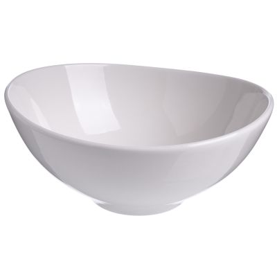 Салатник d=160 мм. 640 мл. h=70 мм. Белый, форма Агора Bonna /1/12/816/