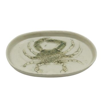 Блюдо овальное 29*18 см h2,5 см Crab Green Frutti di Mare P.L. [1]