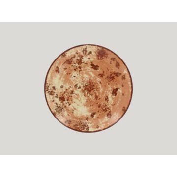 Тарелка RAK Porcelain Peppery круглая плоская 27 см, красный цвет