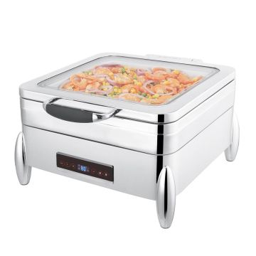 Мармит электрический 5,5 л 2/3*65 с откидной крышкой и окном с дисплеем "Roma" SUNNEX