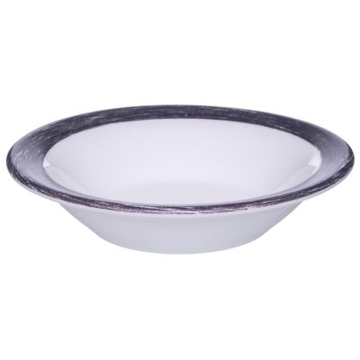 Блюдце d=120 мм. 110 мл. для десерта глубокое сиреневый край Браш /1/6/36/