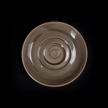 Блюдце 114 мм серо-коричневое «Corone Natura»