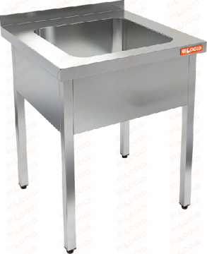 ВАННА МОЕЧНАЯ  цельнотянутая 1-секционная HICOLD НСО1М-6/6Б 282264