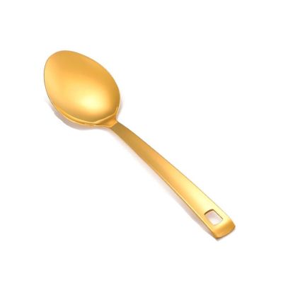 Ложка гарнирная для раздачи 27,5 см Square Tip нерж. цвет золото PVD P.L. Proff Cuisine