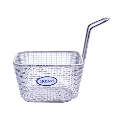 Корзинка для подачи прямоугольная 100*80 мм. h=60 мм. 400 мл. нерж. MGsteel /1/6/144/ АКЦИЯ