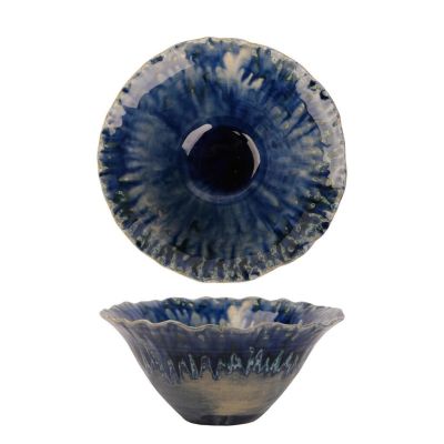 Салатник  925 мл d 19,5/6 см h9 см Dark Purple Northern Blue Flower Frutti di Mare P.L. [1]