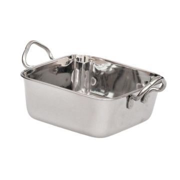 Сковорода для подачи 14*14 см квадратная нерж. 2 ручки P.L. Proff Cuisine