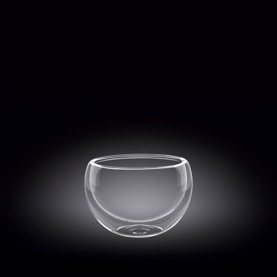 Салатник d =80 мм. 120 мл. h=53 мм. с двойными стенками Термостекло Wilmax /6/180/