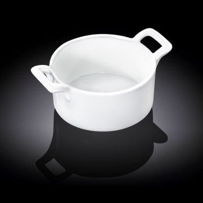 Емкость для закусок d=95 мм. h=70 мм. 75 мл. с ручками Wilmax /1/12/144/