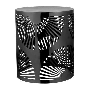 Подставка фуршетная стойка d 21 см h25,5 см круглая Black перфорация металл P.L. Hotelware