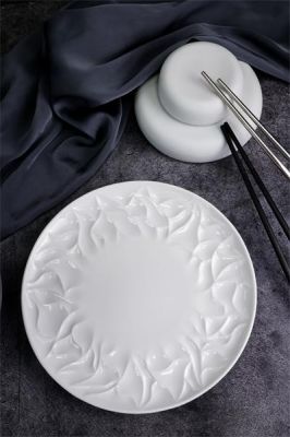 Тарелка мелкая d 20,5 см h 2 см, костяной фарфор, Origami