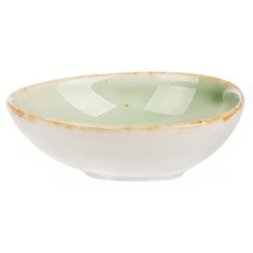 Соусник  25 мл 6,5*5,5*2 см овальный фарфор Organica Green P.L. Proff Cuisine [6]