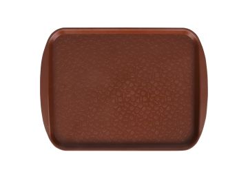 Поднос столовый 330х260 мм коричневый