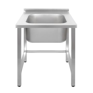 Ванна моечная односекционная Luxstahl ВМ1 6/6/8.5 (0.8) без фартука