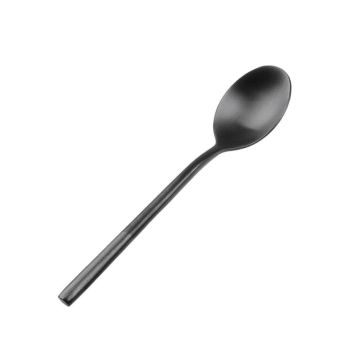 Ложка чайная 14 см матовая черный цвет Black Sapporo PVD P.L. - Davinci [12]