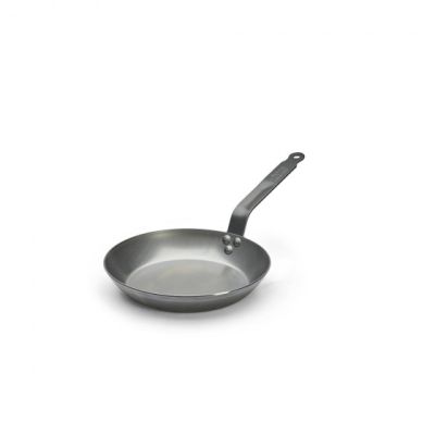 Сковорода d=24 см. h=4 см. 1,4 л. белая сталь (индукция) Carbone Steel De Buyer (5110.24) /1/3/
