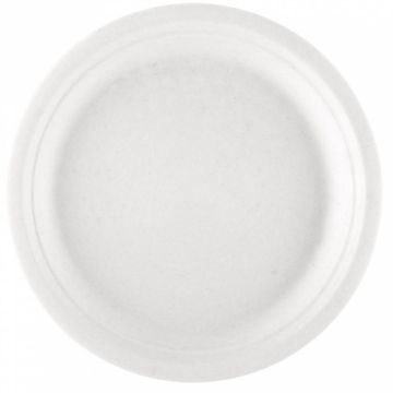 Тарелка Bionic 23*2 см, белая, 50 шт, сахарный тростник, Garcia de PouИспания