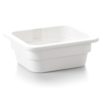 Гастроемкость 1/6 h65 мм пластик меламин 174*159*65 мм White P.L. Proff Cuisine