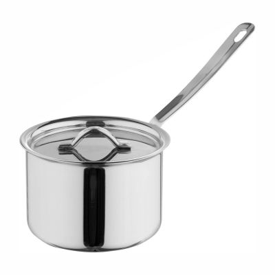 Соусник с ручкой  90 мл d 6,7/5 см h3,7 см с крышкой нерж. P.L. Proff Cuisine